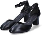 Tamaris Riemchenpumps - Gr. 42 - Schwarz - Glattleder