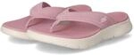 Skechers Zehentrenner GO WALK FLEX HOLL - Gr. 36 - Pink - Textil