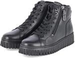 Tamaris Stiefeletten Schwarz - Gr. 37 - Textil