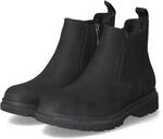 Tamaris Chelsea Boots - Gr. 36 - Blau - Leder & Textil