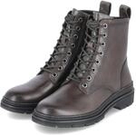 Tamaris Schn&uuml;rboots - Gr. 37 - Gr&uuml;n - Leder und Synthetik