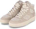 Paul Green High Sneaker Beige - Gr. 37 - Leder und Textil