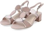 Marco Tozzi Sandaletten - Gr. 38 - Beige - Textil & Synthetik