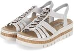 Rieker Sandalen - Gr. 36 - Silber - Synthetik