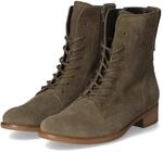 Gabor Schn&uuml;rstiefeletten - Gr. 37,5 - Gr&uuml;n - Rauleder