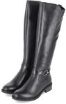 Remonte Stiefel - Gr. 37 - Schwarz - Leder und Synthetik