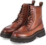 Salamander Schn&uuml;rboots Braun - Gr. 36 - Leder und Textil
