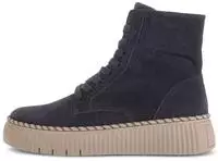 Gabor Schn&uuml;rstiefeletten Blau - Gr. 40,5 - Textil