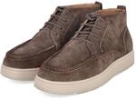 Tamaris Schn&uuml;rboots Taupe - Gr. 43 - Leder und Textil