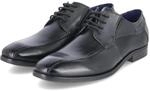 Bugatti Halbschuhe - Gr. 46 - Schwarz - Glattleder