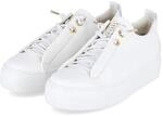 Paul Green Plateau-Sneaker Wei&szlig; - Gr. 42 - Echt Leder