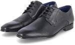 Bugatti Halbschuhe - Gr. 46 - Schwarz - Glattleder