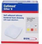 Cutimed Siltec B Schaumverb.10x10 cm mit Haftr.