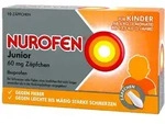 NUROFEN Junior 60 mg Z&auml;pfchen f&uuml;r Kinder