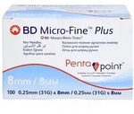 Bd Micro-fine+ Pen-nadeln 0,25x8 mm