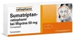Sumatriptan-ratiopharm bei Migr&auml;ne 50 mg Filmtabletten