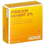 Procain Hevert 2% Injektionsl&ouml;sung Ampullen