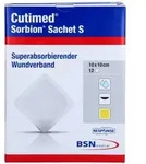 Sorbion Cutimed Sachet S Wundauflage 10x10 cm