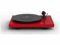 Pro-Ject Debut Carbon DC EVO Plattenspieler mit Ortofon 2M Red, hochglanz rot