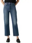 Levi&rsquo;s Ribcage Jeans in blauer Waschung mit hohem Bund-W27 / L27