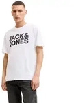 Jack & Jones T-Shirt Corp Logo in Wei&szlig; mit Frontprint-S