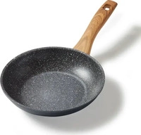 STONELINE Bratpfanne 20 cm | ohne Deckel - Holzoptik
