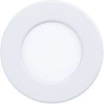 Eglo EINBAUSPOT LED &Oslash;85 2,7W 830 / EGLO FUEVA 5 WEISS IP44 99202