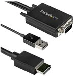 StarTech.com 2m VGA auf HDMI Adapter mit USB-Audio - 1080p - Adapterkabel - USB,