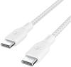 BELKIN CAB014BT3MWH, Belkin 100w USB-C to Braided Cable 3M