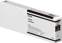 EPSON SUPPLIES C13T55K700, EPSON SUPPLIES Epson Tinte light schwarz 700ml SureColor