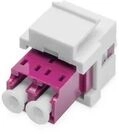 DIGITUS LWL LC/LC-Duplex-Kupplung, Multimode-OM4, Keystone-Modul