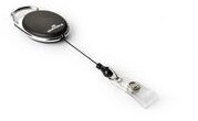 Durable BADGE REEL STYLE - Namensschild mit Jojo - Schwarz - 10 St&uuml;ck(e) - Metall -