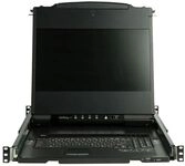 StarTech.com Rack KVM Konsole HD 1080p - US Tastatur(QWERTY), Ein Port DVI/VGA KVM