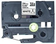 Brother TZe-R251 - Seidig - Schwarz auf Wei&szlig; - Rolle (2,4 cm x 4 m)