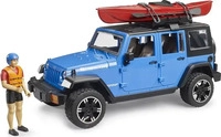 BRUDER 02529, Bruder Jeep Wrangler Rubicon Unlimited mit Kajak und Figur