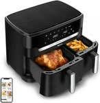 TEFAL 1510002666, Tefal EY9428 Dual Easy Fry XXL 11L Black Doppelkammer