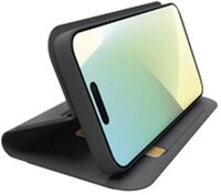 SBS Wallet Stand Case in PU f&uuml;r iPhone 16 black