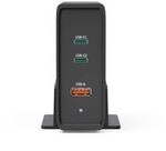 Hama Universal-USB-C-Ladestation, GaN, 3 Ports, Power Delivery (PD), 5-28V/140W