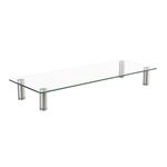 ROLINE H&ouml;henverstellbarer Glas-Monitor-St&auml;nder rechteckig, bis 20 kg