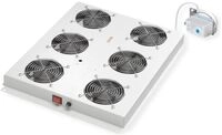 ROLINE Rack-L&uuml;fter - 6 L&uuml;fter mit Thermostat - auf Dach montierbar - Hellgrau, RAL