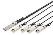 DIGITUS 40G QSFP+ to 4XSFP+ Direct Attach Kabel 2m