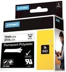 Dymo IND - Polyester - permanenter Klebstoff - Schwarz auf Wei&szlig; - Rolle (1,9 cm x 5