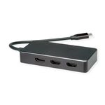 VALUE Multi-Display Adapter USB Typ C - 3x HDMI, Multi-Stream 4K
