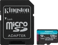 KINGSTON SDCG4/128GB, Kingston 128GB microSDXC Canvas Go Plus Gen4 200MB/s A2 U3 V30