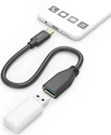 HAMA 00125105, Hama USB-Adapterkabel, OTG, USB-C-Stecker - USB-A-Buchse, 15 cm,