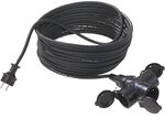 BACHMANN Extension 3G1,5mm&sup2;, 3x, H07RN-F Gummi/Neopren 3fach, schwarz, 10 m