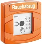 GEZE RWA Feuertaster FT4A VdS, 24 V, Aufputz, Alu Druckguss orange RAL 2011