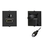 BACHMANN Rahmen 1xHDMI 90&deg;+1xMiniklinke