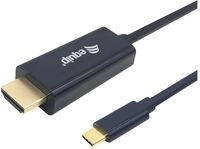 Equip Adapterkabel - 24 pin USB-C m&auml;nnlich zu HDMI m&auml;nnlich - 3 m - Schwarz -