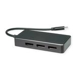VALUE Multi-Display Adapter USB Typ C - 3x DP, Multi-Stream 4K